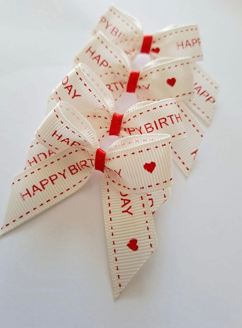 Happy birthday bows x10