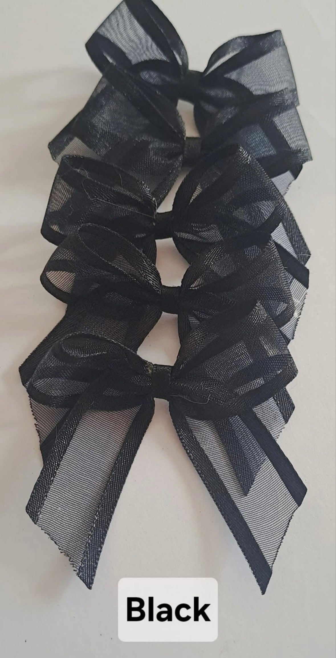 Sheer self adhesive bows x10