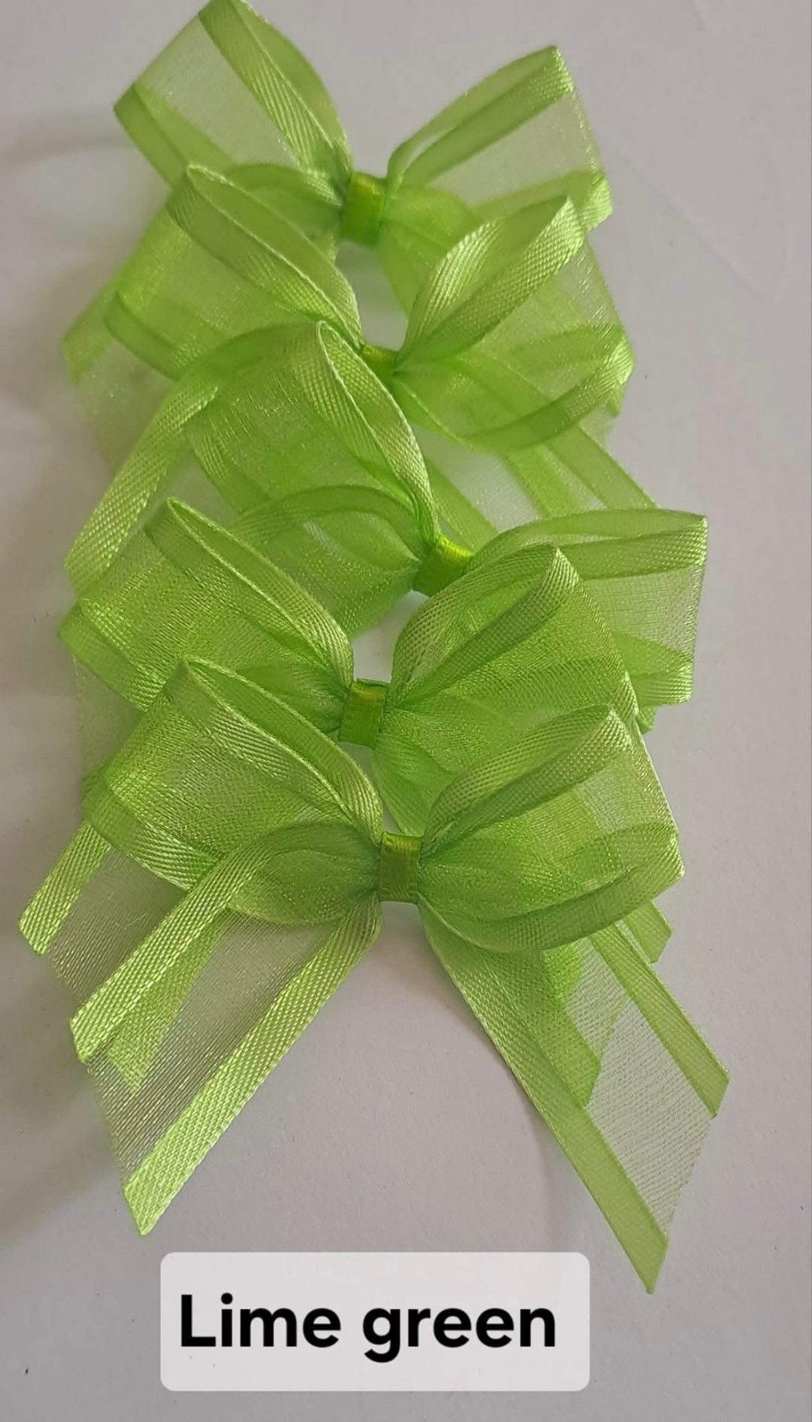 Sheer self adhesive bows x10