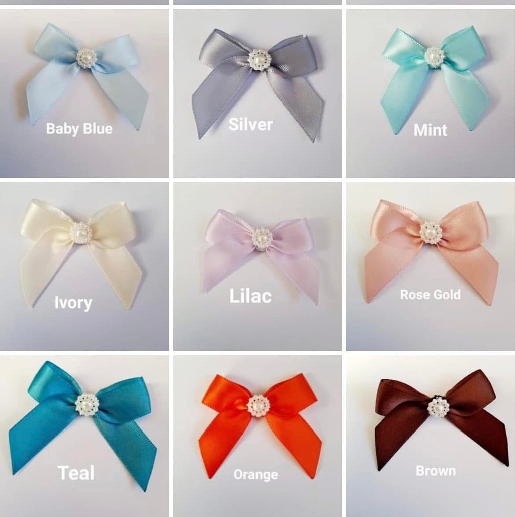 10x 5cm self adhesive bows many