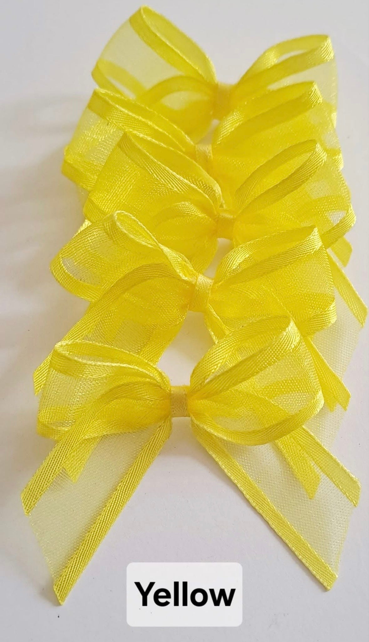 Sheer self adhesive bows x10
