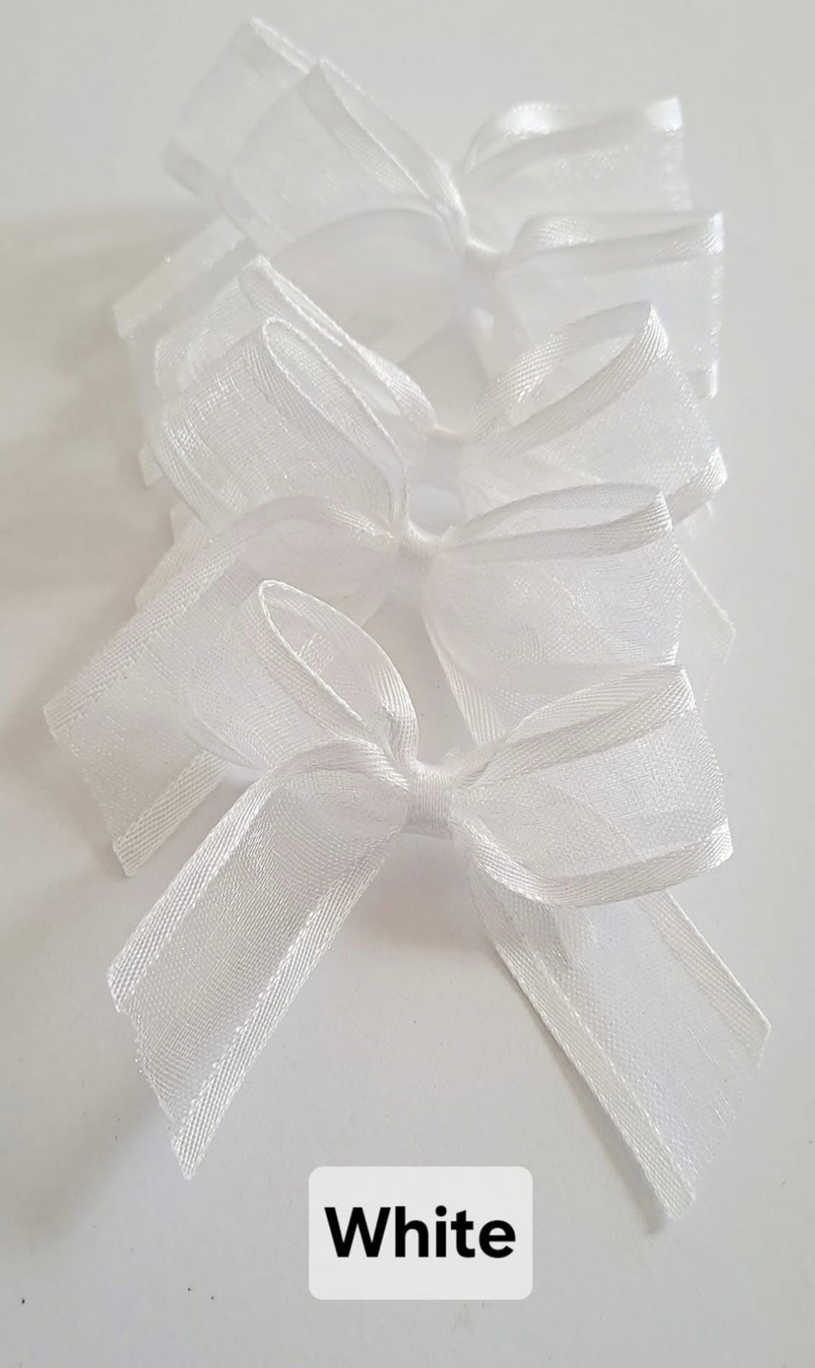 Sheer self adhesive bows x10