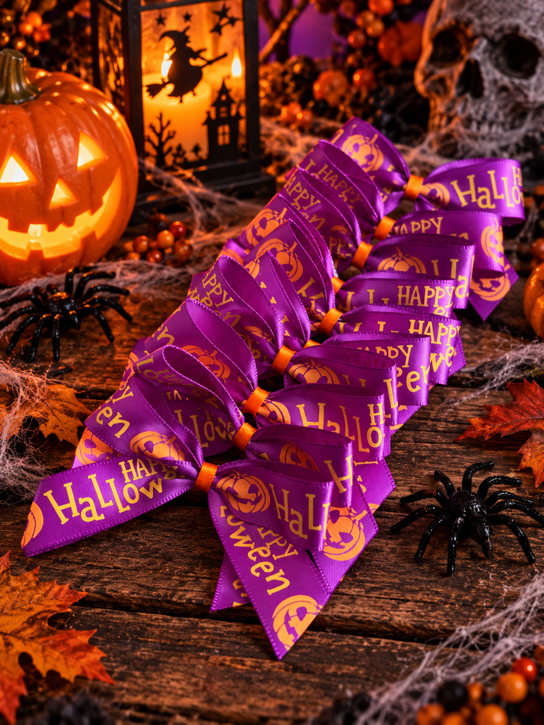 10x Halloween bows