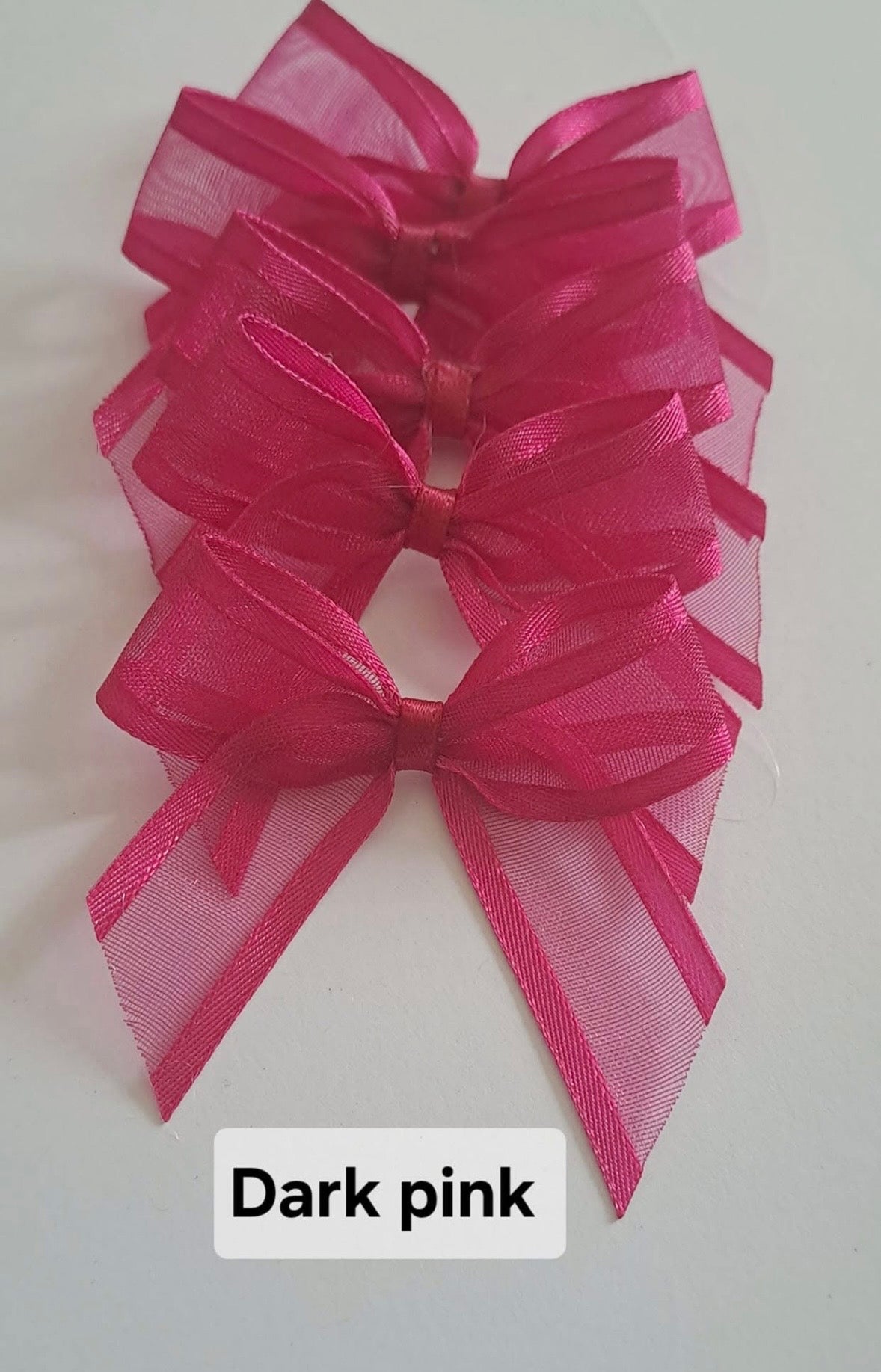 Sheer self adhesive bows x10