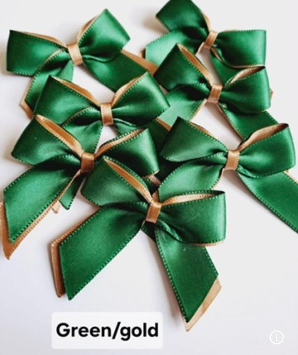 10x twotone self adhesive bows
