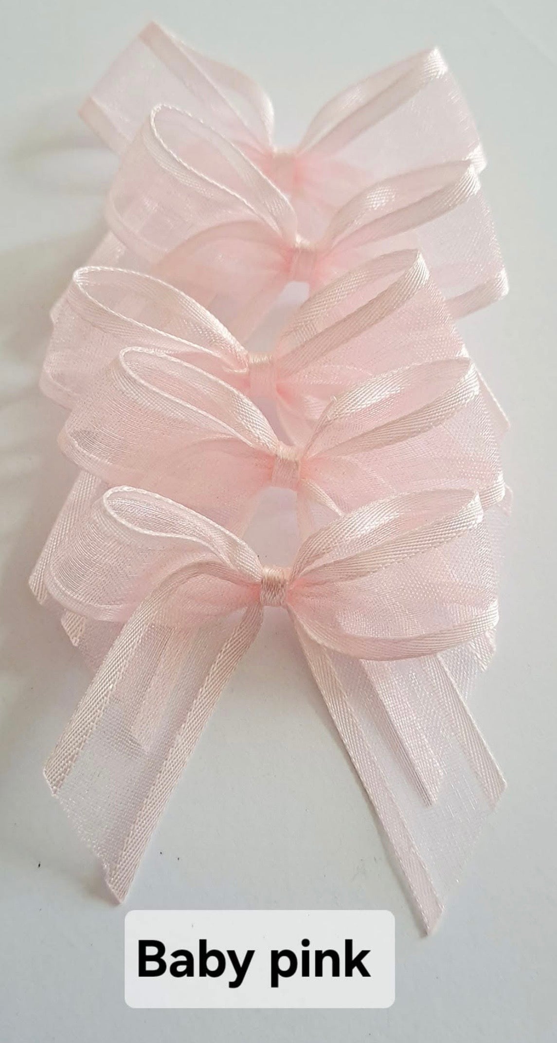 Sheer self adhesive bows x10