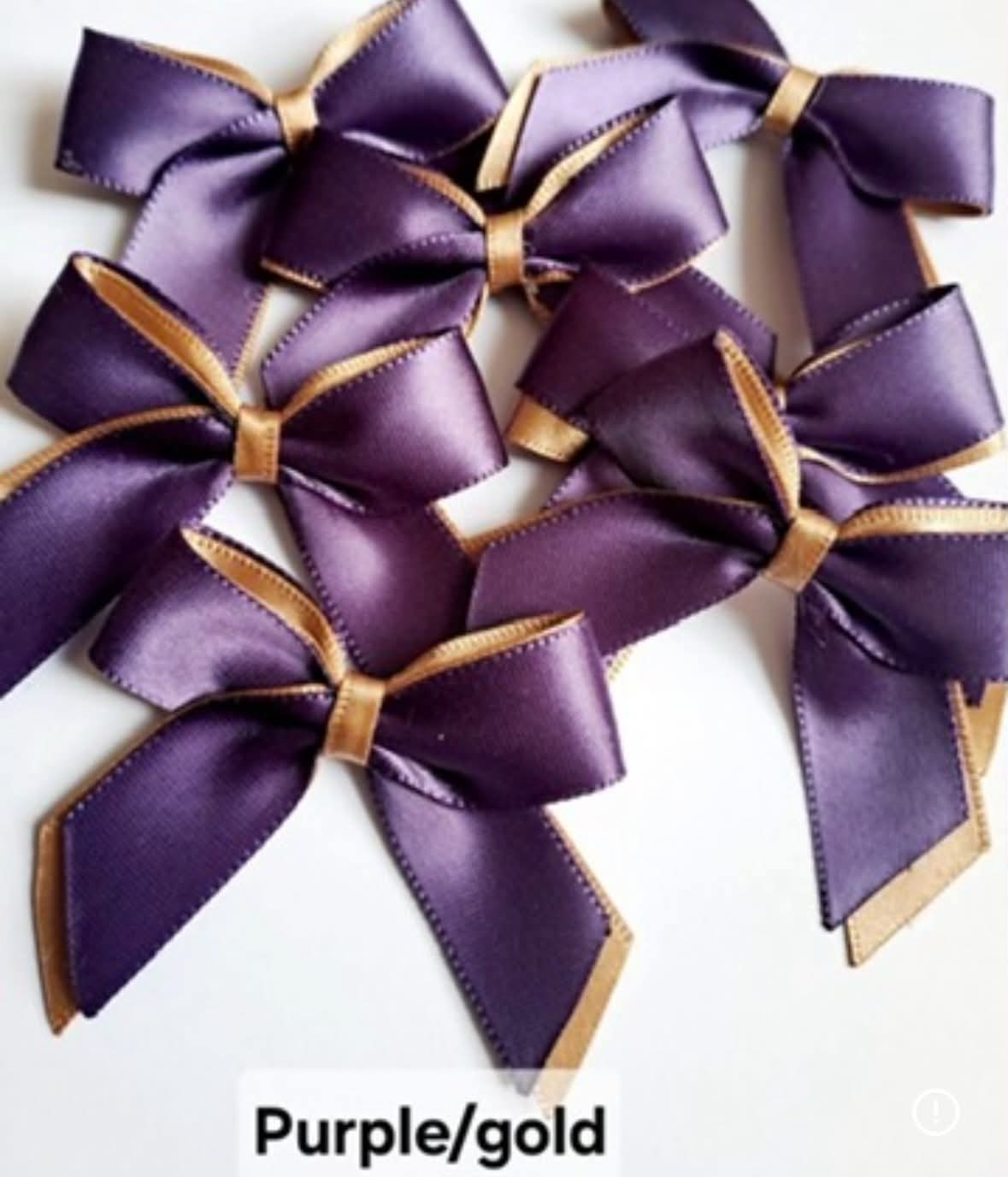 10x twotone self adhesive bows