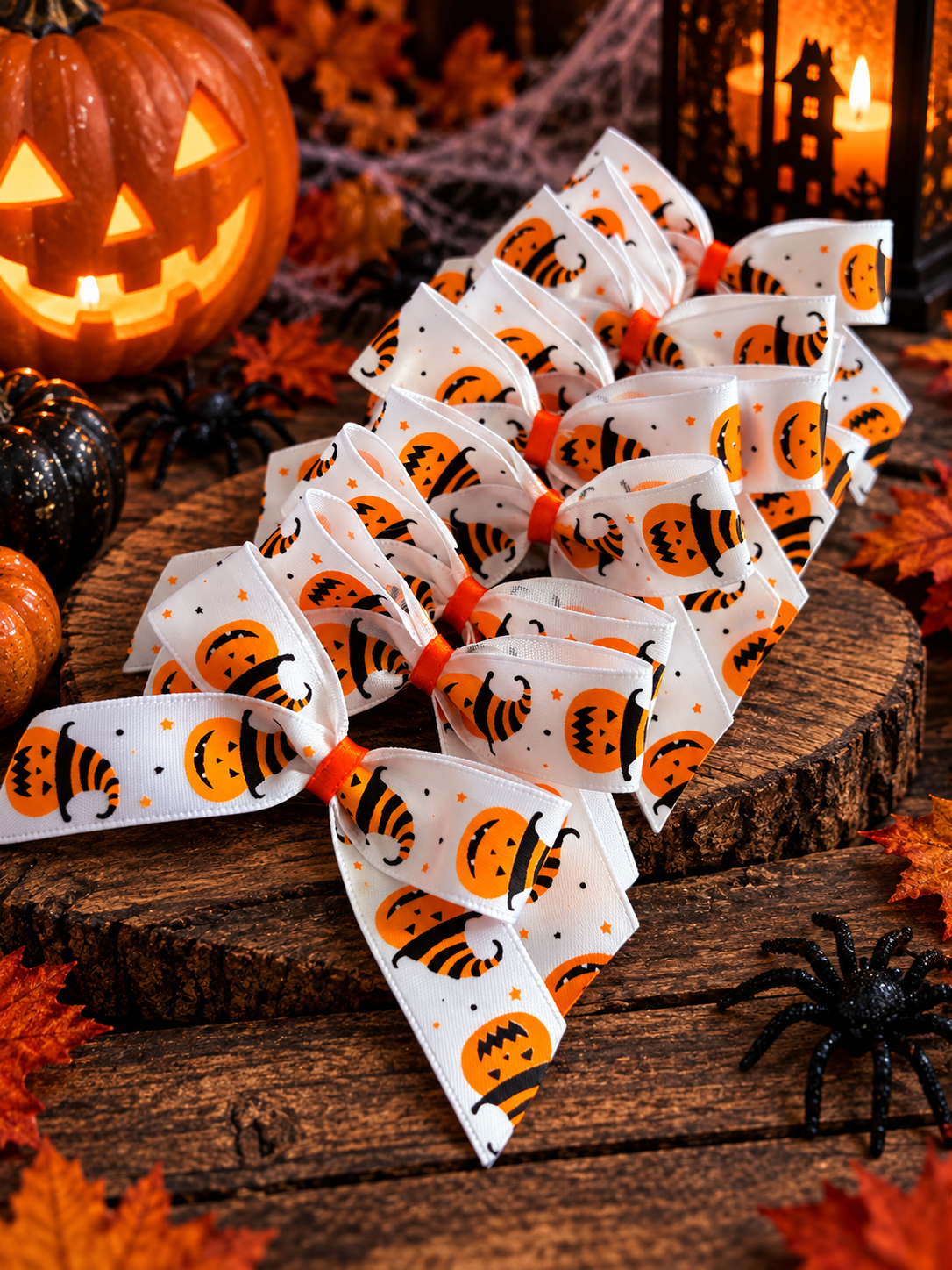 10x Halloween bows