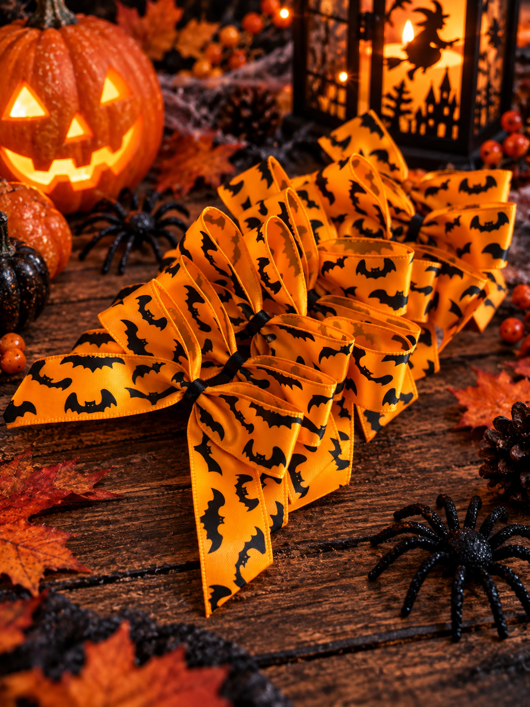 10x Halloween bows