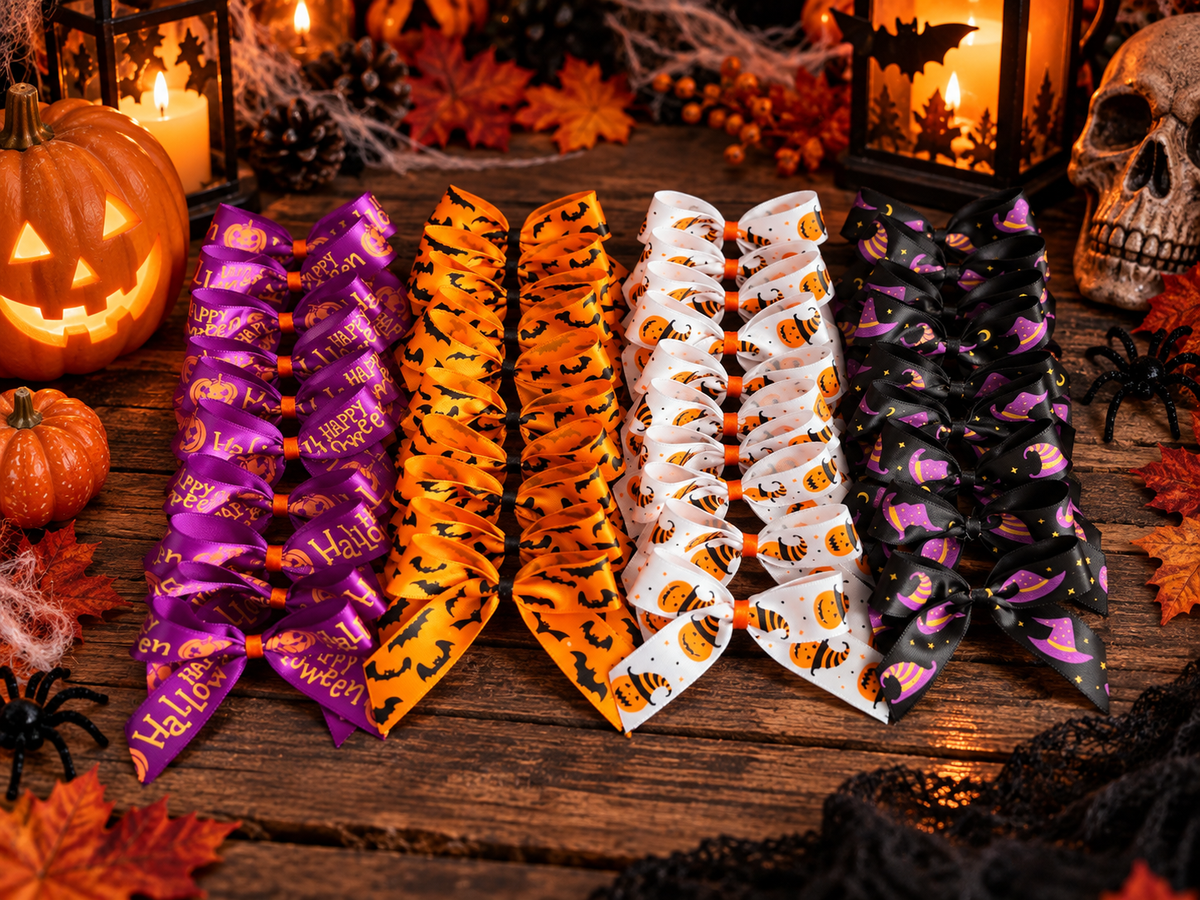 10x Halloween bows