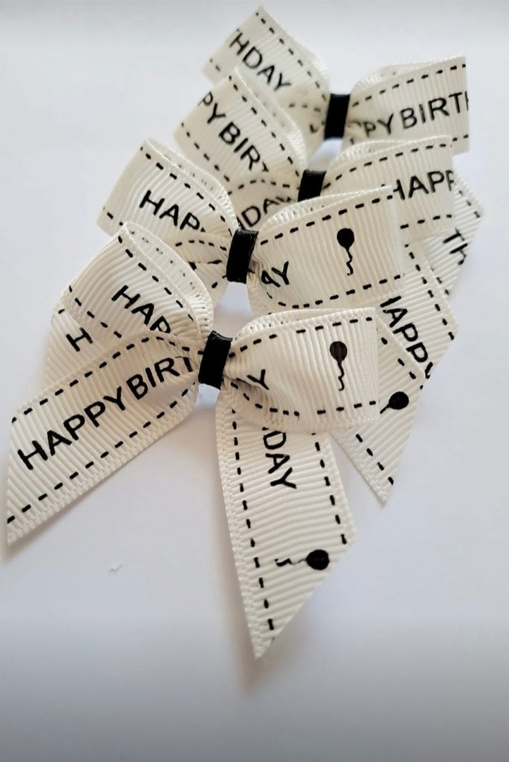 Happy birthday bows x10