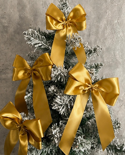 10 large Christmas tree bows